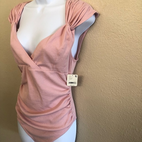 Free People Intimately FP Another Love Bodysuit in Silver Pink Size L - Picture 8 of 15